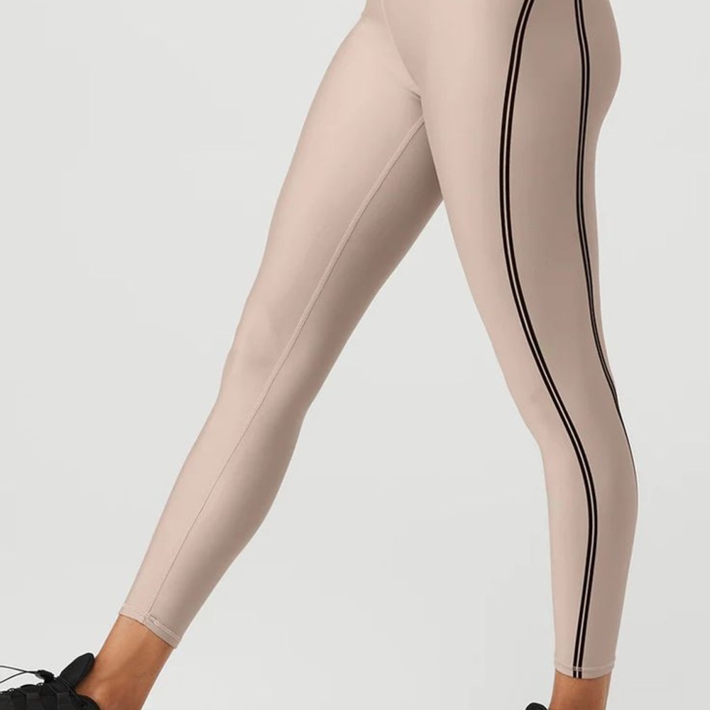 Alo Airlift High Waist 7/8 Line Up Legging Taupe Size S